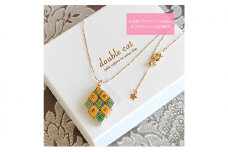 [№5784-1260]九谷焼アクセサリー＋Bijoux（ひし形ショートネックレス）