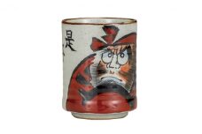 [№5784-0987]九谷焼　 大湯呑　だるま　a03