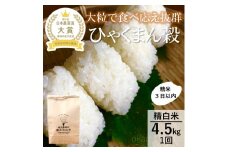 [№5784-1328]【令和7年産】【日本農業賞大賞】ひゃくまん穀4.5kg精白米 能美市 お米 米