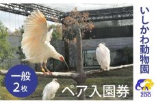 [№5784-1404]チケット いしかわ動物園ペア入園券（一般）石川県 能美市