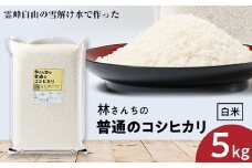 林さんちの普通のコシヒカリ　白米5キロ【1204681】