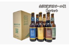 [№5528-0003]金沢百万石ビール瓶　6本セット