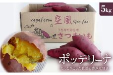 ねっとりとした食感と濃厚な甘さ　さつまいも　ポッテリーナ(5kg)【1598273】