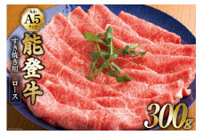 【てらおかの能登牛】 ロース (A4～A5) すき焼き用 (300g) [てらおか風舎（寺岡畜産株式会社） 石川県 志賀町 AA4296] 肉 牛肉 能登牛 ロース すき焼き用 300グラム