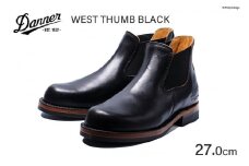 DANNER 紳士靴 ウェストサム ブラック【27.0cm】[STUMPTOWN渋谷店 石川県 志賀町 CG4019-6] 靴 シューズ 革靴 男性用 メンズ用 レザーシューズ 黒