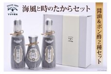 醤油 ポン酢 海風と時のたから 200ml 昆布ポン酢 300ml 梅ポン酢 300ml 3種セット 計800ml 詰め合わせ [近岡屋醤油 ヤマチ醤油 石川県 宝達志水町 38601211] しょうゆ 調味料酢 ぽんず ポンズ ぽん酢 化粧箱 お試し おためし 食べ比べ 