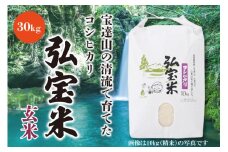 【期間限定発送】 米 コシヒカリ 「弘宝米」 玄米 30kg 1袋 [中西農場 石川県 宝達志水町 38600984] お米 こしひかり 美味しい 農家 直送 30キロ 石川 能登