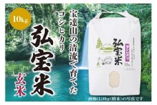 【期間限定発送】 米 コシヒカリ 「弘宝米」 玄米 10kg [中西農場 石川県 宝達志水町 38600982] お米 こしひかり 美味しい 農家 直送 10キロ 石川 能登
