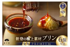 プリン 能登の極上素材プリン プレミアム 6個 セット 90g×6個 シロップ 45g×1本 [宝達山本舗松月堂 石川県 宝達志水町 38600450] スイーツ ぷりん 取り寄せ ギフト プレゼント 贈答用
