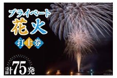 プライベート 花火 2号玉×50発&3号玉×15発&4号玉×10発 計75発【打上場所は宝達志水町内限定】/ 能登煙火 / 石川県 宝達志水町