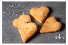 菓子 「農家にしの」の自然栽培米をつかった「てまひま(田園)」 4枚 [西洋郷土菓子あいりす 石川県 宝達志水町 38600925] お菓子 洋菓子 おかし スイーツ 焼き菓子 おやつ クッキー グルテンフリー 米粉クッキー