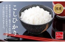 米 能登米 コシヒカリ 5kg×4袋 計20kg [道の駅織姫の里なかのと 石川県 中能登町 27aa0012] こしひかり 白米 精米 ご飯 ごはん コメ こめ 家庭用 国産 中能登産