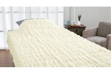寝具 ブランケット Aurora ホイップコットンケット カラー:シャイニーグレー [流羽布 石川県 中能登町 27ae0001] ブランケット 大判 シングル ふわふわ フワフワ 無地 シンプル 中能登産