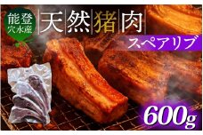 奥能登穴水町産 天然 猪肉 スペアリブ 600g