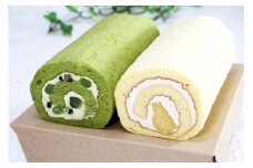 越前ロールケーキ2本入り【ロールケーキ コシヒカリ 米粉 キャラメルロール とみつ金時 抹茶味 高井屋】[A-019004]
