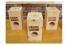 桧（ひのき）のウッドキャンドル（ENZINE）　3個セット [A-061001]