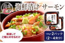 海鮮漬け サーモン 120g×2パック（2～4食分） [A-088012] 