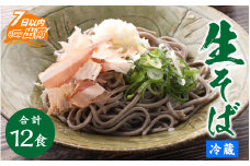 ヤマサ製麺 越前そば 12食 （3食袋×4） [A-120004]