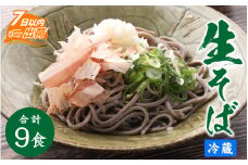 ヤマサ製麺 越前そば 9食 （3食袋×3） [A-120003] / 越前蕎麦 おろしそば そば 蕎麦 福井 越前 冷蔵配送