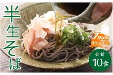 ヤマサ製麺 半生そば 10食（越前そば4食+永平寺そば6食） [A-120008]