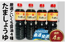 たましょうゆ 4本セット 【 醤油 加工品 調味料 おしょうゆ 甘口 】[A-087001]