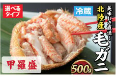 【成前特選】美味しさ直送！北陸産 毛ガニ 500ｇ前後×1杯（オス、メス　調理方法選択可） [B-028006_02]