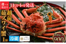 【先行予約】[到着日指定可]蟹好きにおすすめ！老舗カニ専門店の「越前ずわいがに」(700g～900g)　＜11月、1月発送分＞【11月中旬より順次発送】＜捌き＞ [I-085015_08]