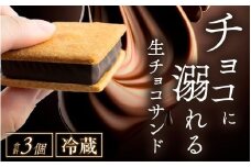 【山奥チョコレート 日和】 生チョコサンド 3個入 [A-026007] / 老舗 焼菓子 焼き菓子 洋菓子 デザート スイーツ クッキー カカオ 詰合せ 詰め合わせ チョコ チョコレート お菓子 菓子 クッキーサンド チョコ菓子 バレンタイン ホワイトデー
