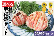 Ａ　越前がに甲羅盛（200g前後 × １個）＋ 越前産せいこがに甲羅盛（85g前後 × 1個）合計2個 [E-096006_01]