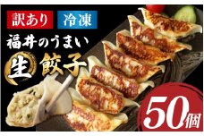【訳あり】福井のうまい生餃子 50粒【冷凍】 [A-195002] /  ぎょうざ たれ付き もちもちおかず 冷凍 豚肉 国産 送料無料 餃子 ギョウザ 宇都宮 一口 もちもち 国産 50個 タレ タレ付き たれ 