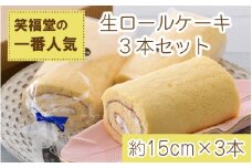 [023-a003] 人気 生ロールケーキ 3本セット【スイーツ 冷凍】