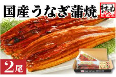 [001-a009] ふっくら焼き上げ！国産うなぎ蒲焼き2尾セット【増米 ますよね うなぎ ウナギ 鰻 化粧箱入り ギフト 贈答  贈り物 プレゼント のし 熨斗 冷凍 蒲焼 かば焼き ふんわり ふっくら仕上げ お中元  御中元 お歳暮 ギフト 贈り物 プレゼント】