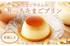 [037-a012] プリン たまごやさんのりっちたまごプリン6個セット【卵 ぷりん お取り寄せ スイーツ 人気】