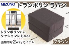トランポリン（MIZUNO）『ラパン』ブレスエアー ブラウン【クッション 送料無料 筋トレ ダイエット】[SK-88-B]