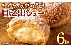[009-a013] 小堀日之出堂 日之出シュー 6個入り【シュークリーム クッキーシュー クッキーシュークリーム 洋菓子】