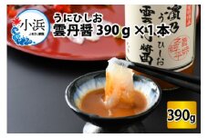 雲丹ひしお 390g×1本 ｜ヒルナンデス TV放送 魚醤 醤油 雲丹 うに ウニ ドレッシング サラダ 贈答 リピーター続出 ごはんのお供 濃厚 国産 調味料 刺身 パスタ 冷奴 焼き魚 つけ醤油 かけ醤油 お取り寄せ おかず おつまみ 送料無料 福井県小浜市 [BFAA064]