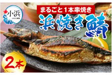 若狭小浜　桝屋の浜焼き鯖2本入り  【配送不可地域：離島】  [BFAO008] 