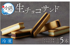 生チョコサンド ５本入り 【7日前後で発送】｜  生チョコ チョコサンド チョコレートサンド チョコレート ホワイトチョコ チョコ カカオ おすすめ 人気 ランキング スイーツ スウィーツ お菓子 おやつ デザート 洋菓子 焼菓子 個包装 冷凍 チョイス焼菓子・チョコレート  【配送不可地域：北海道・沖縄・離島】  [BFBF004] 