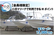 【会員様限定】小浜マリーナで利用できるMポイント15,000円分  小浜市 / 小浜マリーナ  [BFCT001]