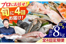 【定期便】 【全4回(3ヶ月毎発送)】 【下処理済】 旬の天然鮮魚 2kg 以上 おまかせ セット 【加福鮮魚】「若狭小浜港産地直送」！　小浜市 / 加福鮮魚  【配送不可地域：北海道、北東北（秋田、青森、岩手）、九州、沖縄、離島】 [BFBC015] 