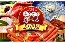 【あとから選べる】 福井県小浜市ふるさとギフト 2万円分 海産物 箸 お米 スイーツ あとから ギフト [BFDV010]