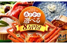【あとから選べる】 福井県小浜市ふるさとギフト 8万円分 海産物 箸 お米 スイーツ あとから ギフト [BFDV016]