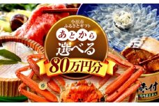 【あとから選べる】 福井県小浜市ふるさとギフト 80万円分 海産物 箸 お米 スイーツ あとから ギフト [BFDV025]