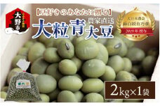 農家直送 豆好きのあなたに贈る農家直送　厳選大粒青大豆2kg