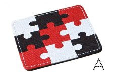 本革パズルコースター（3枚セット）Ａ