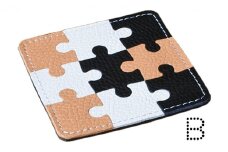 本革パズルコースター（3枚セット）Ｂ
