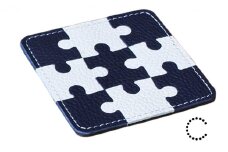 本革パズルコースター（3枚セット）Ｃ