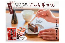 【先行予約】老舗和菓子店　福井県大野市冬の名物 でっち羊かん 小サイズ（約240g）× 5箱【11月～順次発送】