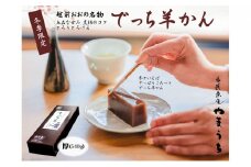 【先行予約】老舗和菓子店　福井県大野市冬の名物 でっち羊かん 厚サイズ（約540g）1本 【11月～順次発送】