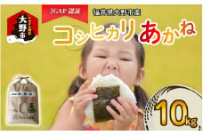 【先行予約】【令和6年産 新米】福井県大野市産 JGAP認証 コシヒカリ「あかね」10kg